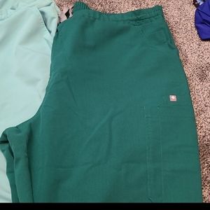 Hunter Green Figs Scrub Pants